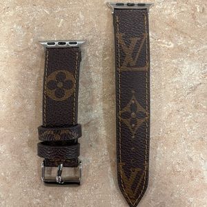 Louis Vuitton upcycle/repurposed Apple Watch 38/40 watch band. Used once.